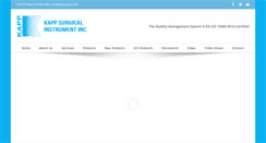 Desktop Screenshot of kappsurgical.com
